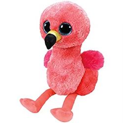 PELUCHE TY BEANIE BOOS - GILDA FLAMANT ROSE PETIT 6